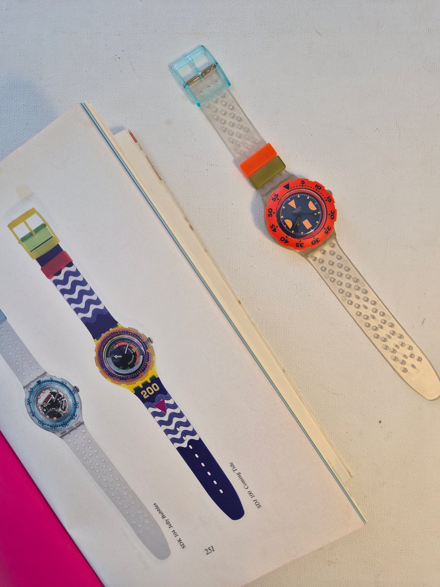 Swatch Deep Blue - Jelly bubbles