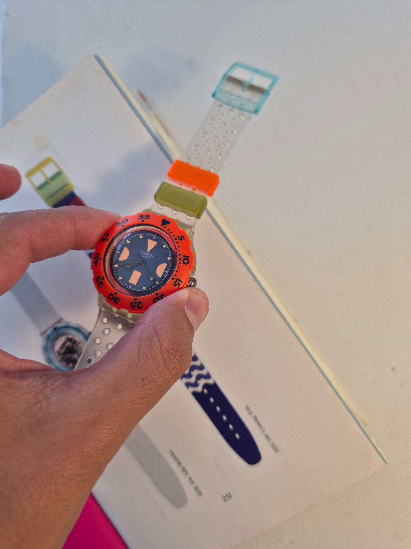 Swatch Deep Blue - Jelly bubbles